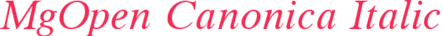 MgOpen Canonica Italic